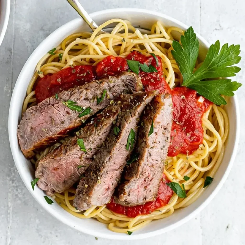 steak and pasta